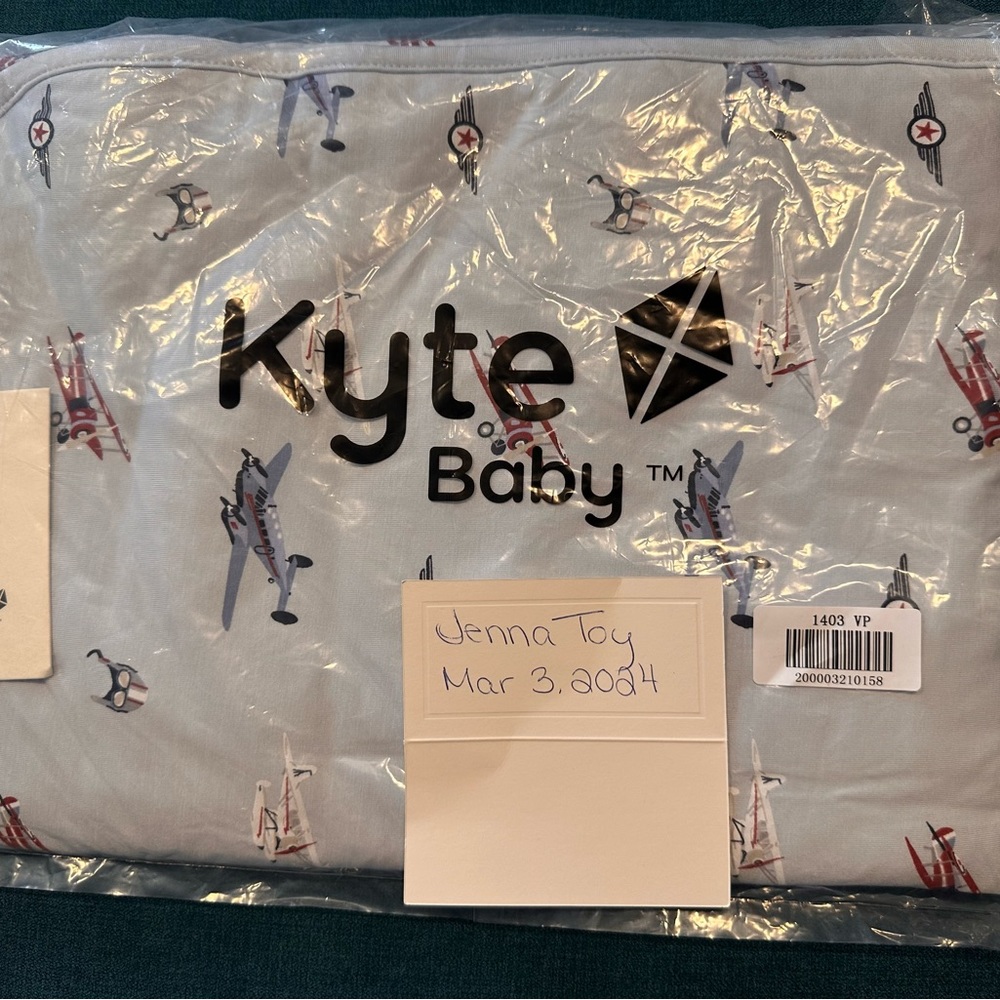 Kyte vintage planes baby blanket